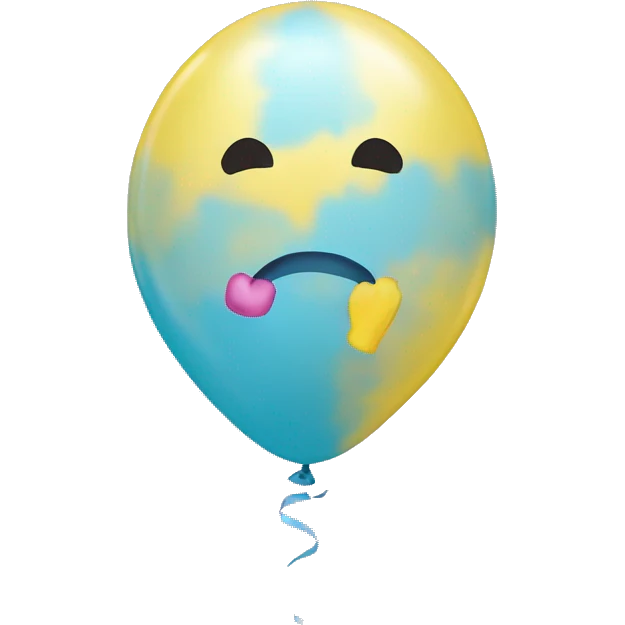 Gender reveal balloon emoji