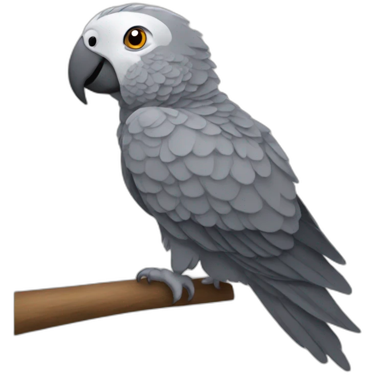african gray parrot emoji