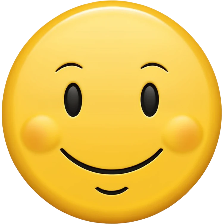 minimalist yellow smiley face emoji