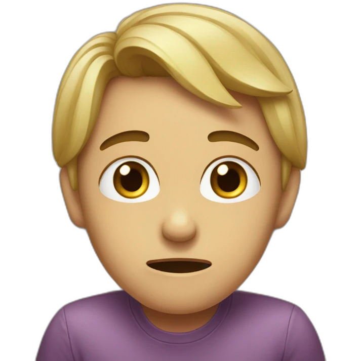 qwerty cries that his family abandoned him emoji