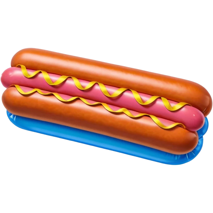   jeff koons style inflatable abstract SPAM MEAT  sausage art sculpture  emoji