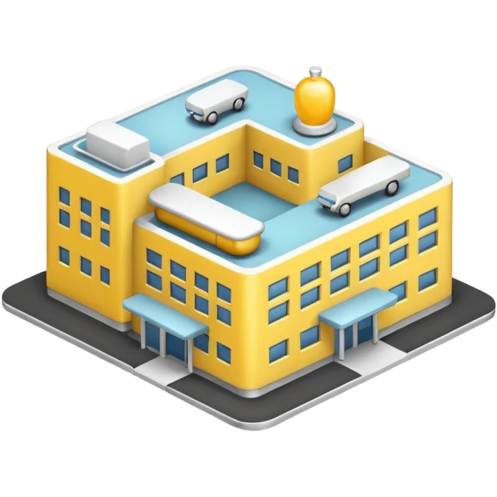yellow hospital emoji