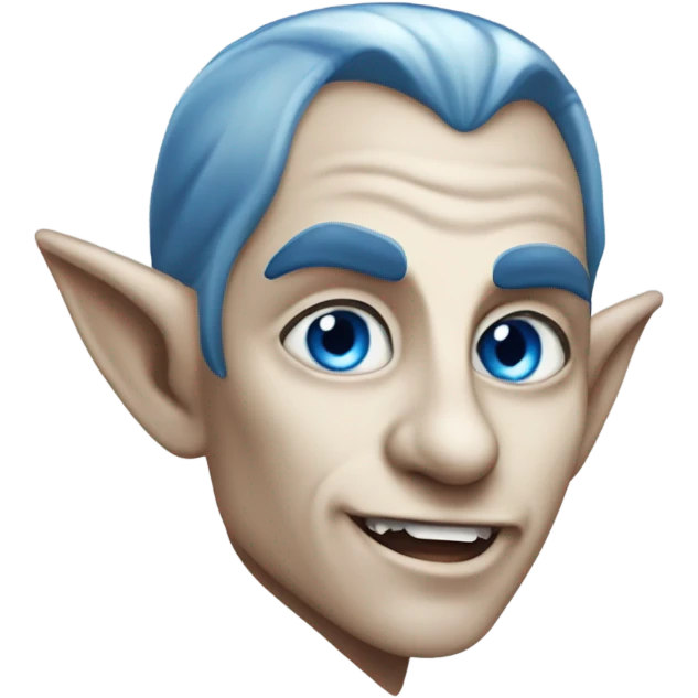 Elf vampire with blue eyes  emoji
