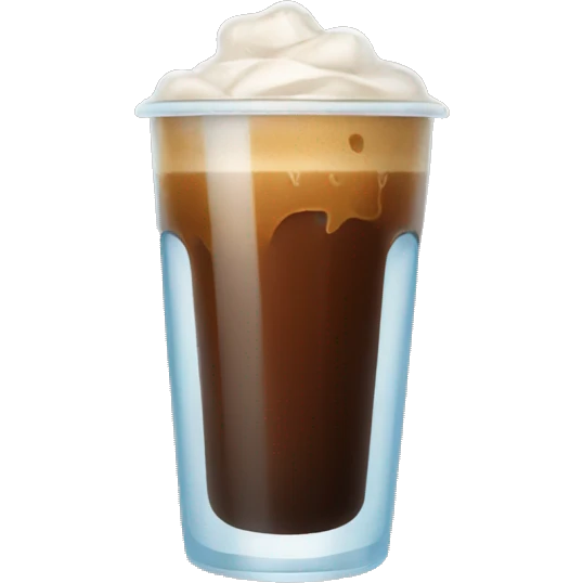 Ice coffee with ice emoji