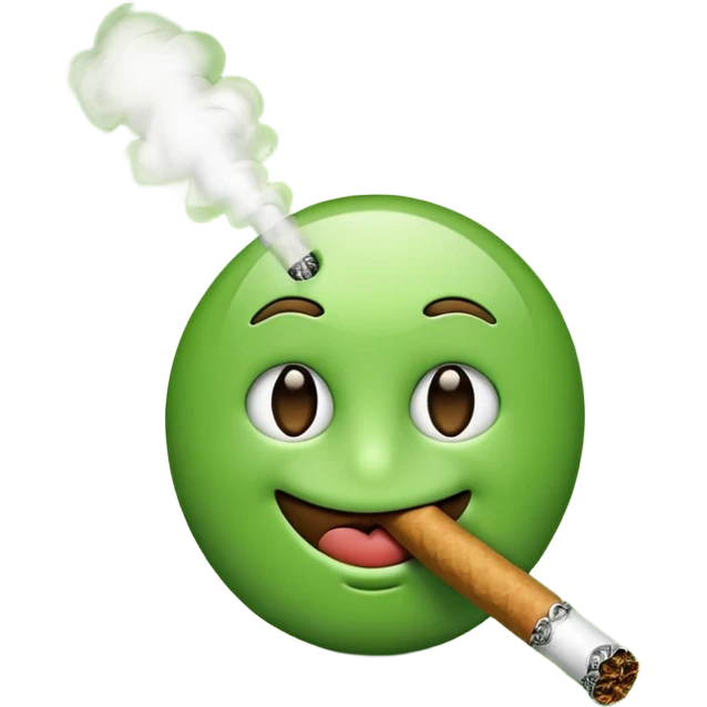 Emoji smoking a blunt  emoji