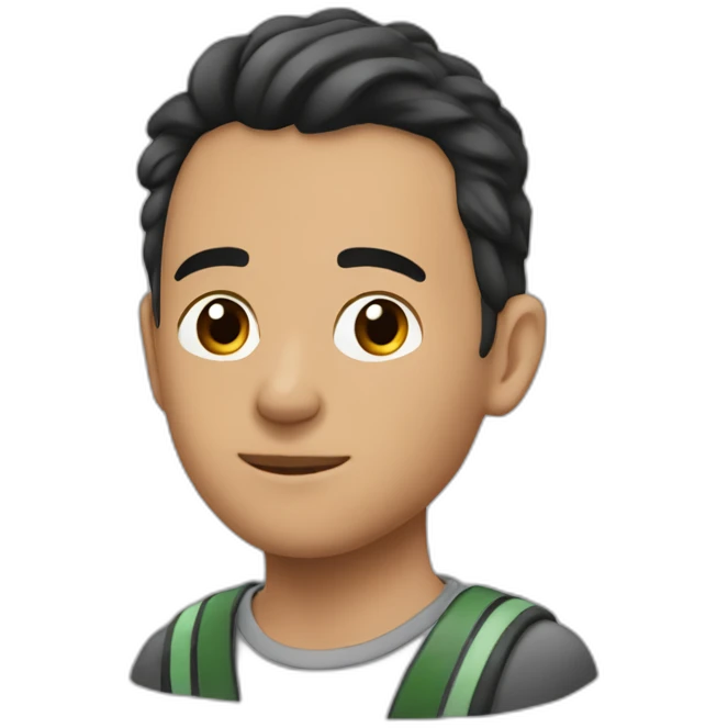 chico de 15 años moreno, con corte mohicano emoji