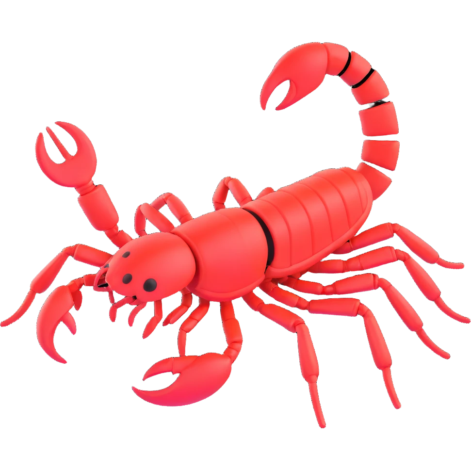 red scorpion emoji