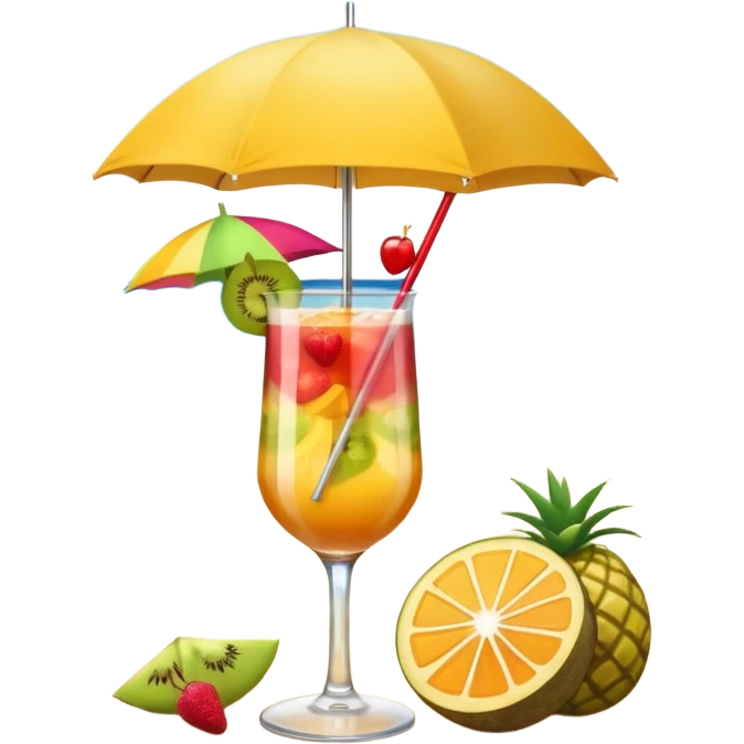 beach coctail drink emoji