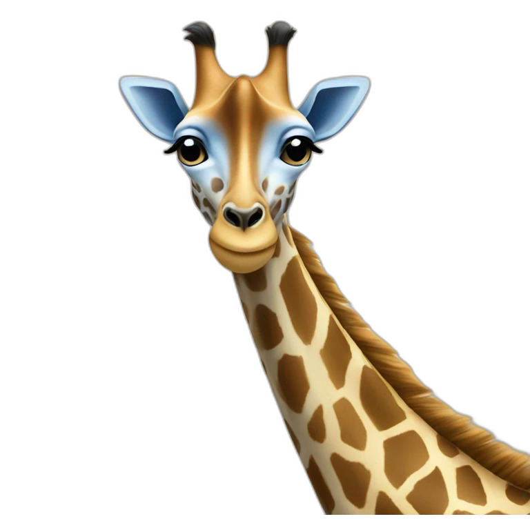 Girafe bleu emoji