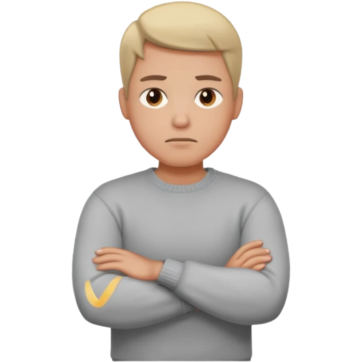 dissapointed face with arms crossed emoji