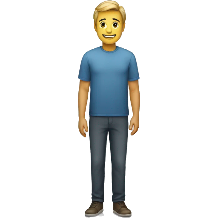 a man with hello emoji