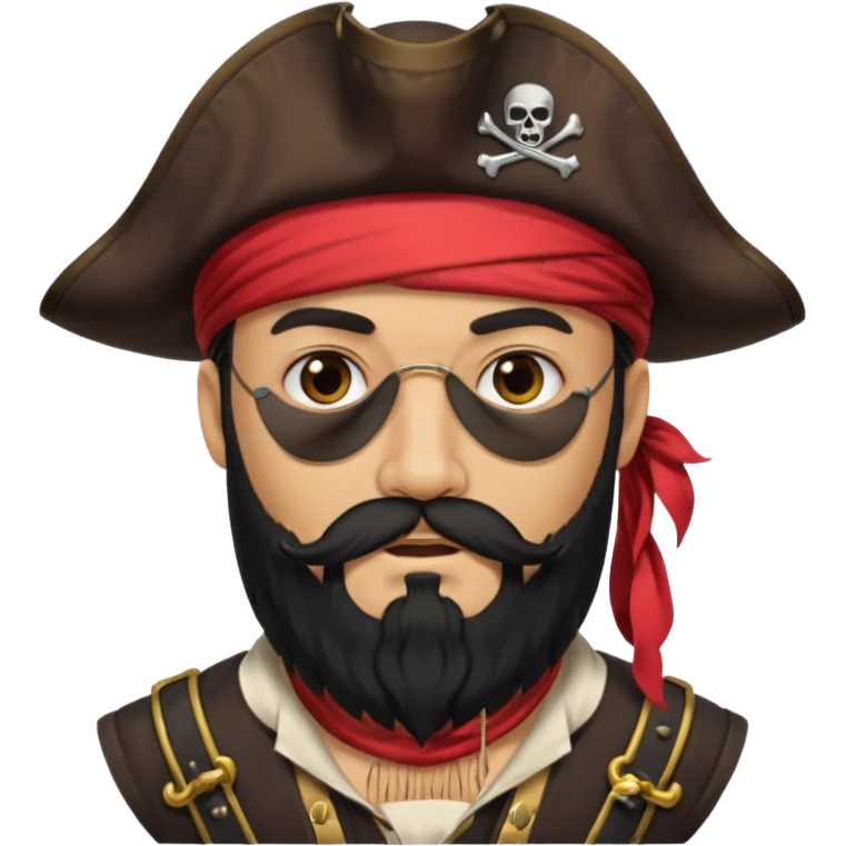 Pirate with very Long bigger Beard. emoji