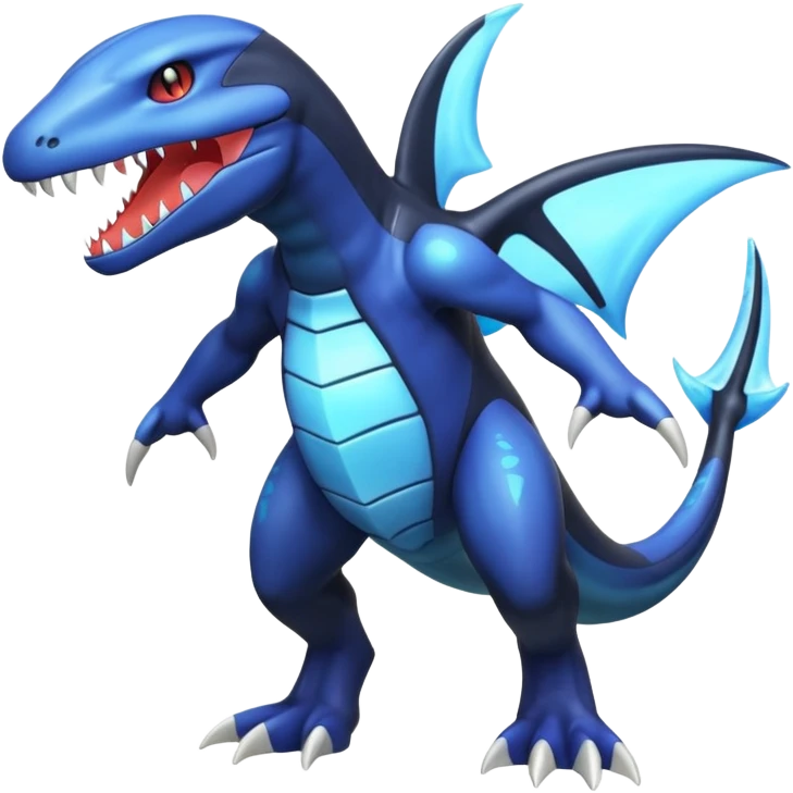 Shiny Glowing Bioluminescent Translucent Luminescent ET-Garchomp-Gabite-Amaura-Aurorus-Gible-Azelf-Pokémon (full body) emoji