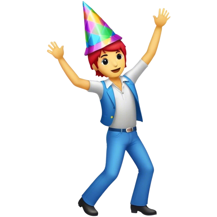 Dancing copter disco emoji