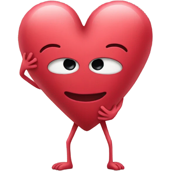 Heart with legs emoji