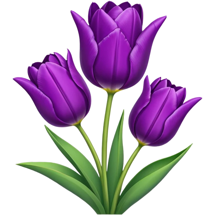 tulips purple emoji
