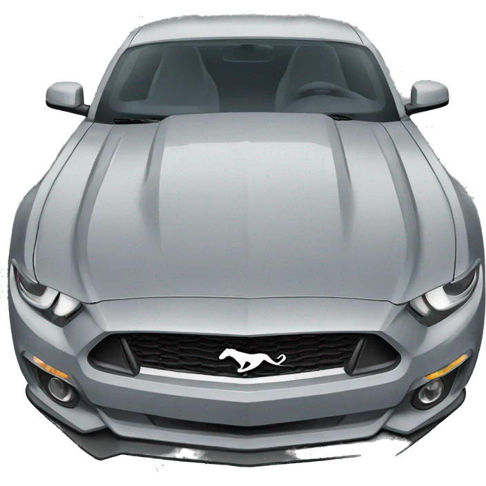 mustang grey car emoji