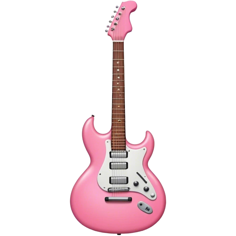 Pink guitar emoji