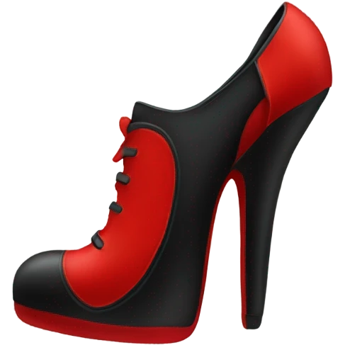 Chaussure rouge et noir  emoji