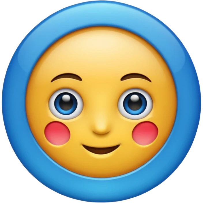 Verificación redondo azul  emoji