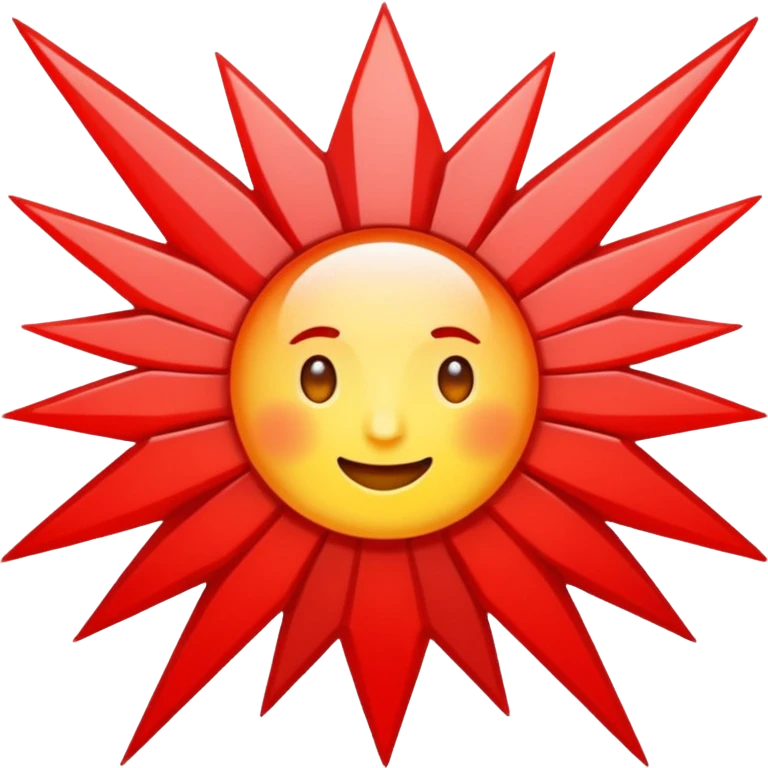 Rayos sentellas con furia rojo  emoji