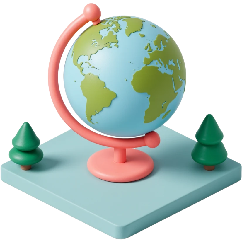 pastel globe emoji