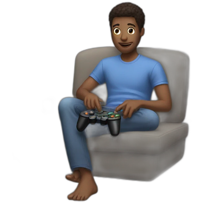 Friends playing video games emoji
