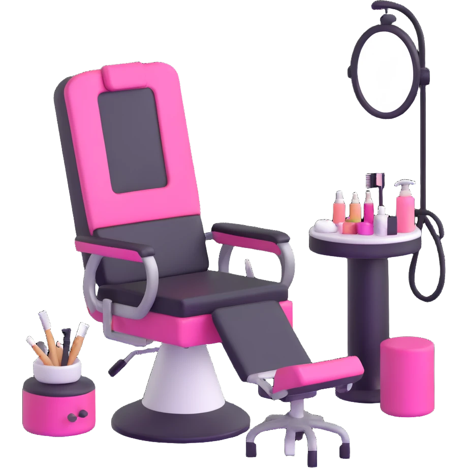 group of hairstylists training together in beauty salon emoji