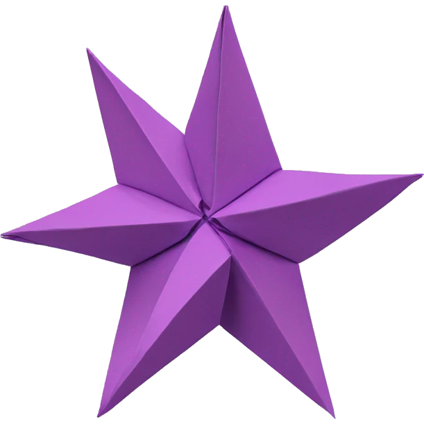 origami modular star emoji