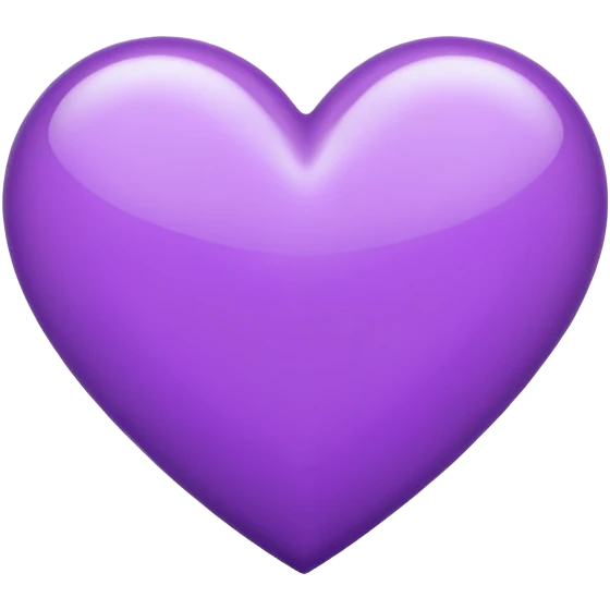 A cute Violet-purple heart symbol emoji