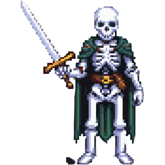 skeleton with a sword emoji