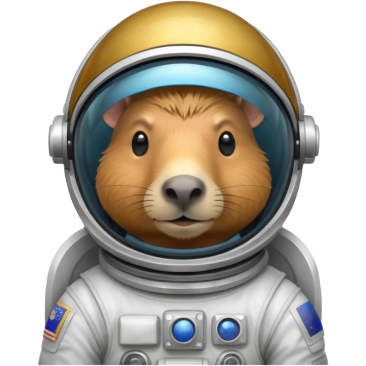 capypara in astronaut helmet emoji