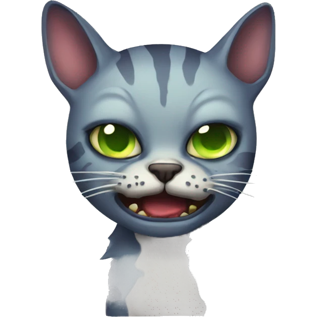 Zombie cat emoji
