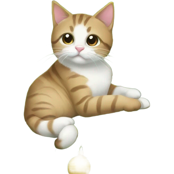 Christmas tree with cats emoji