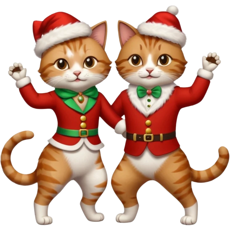 Cats couple salsa dancing  emoji