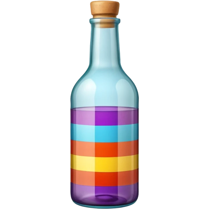 striped bottle emoji