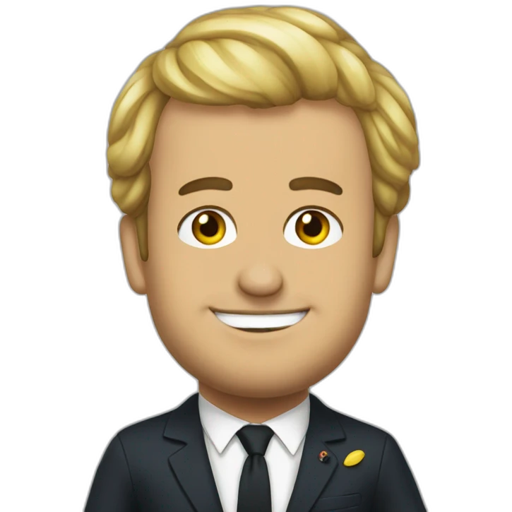 Fais Macron en costume  emoji