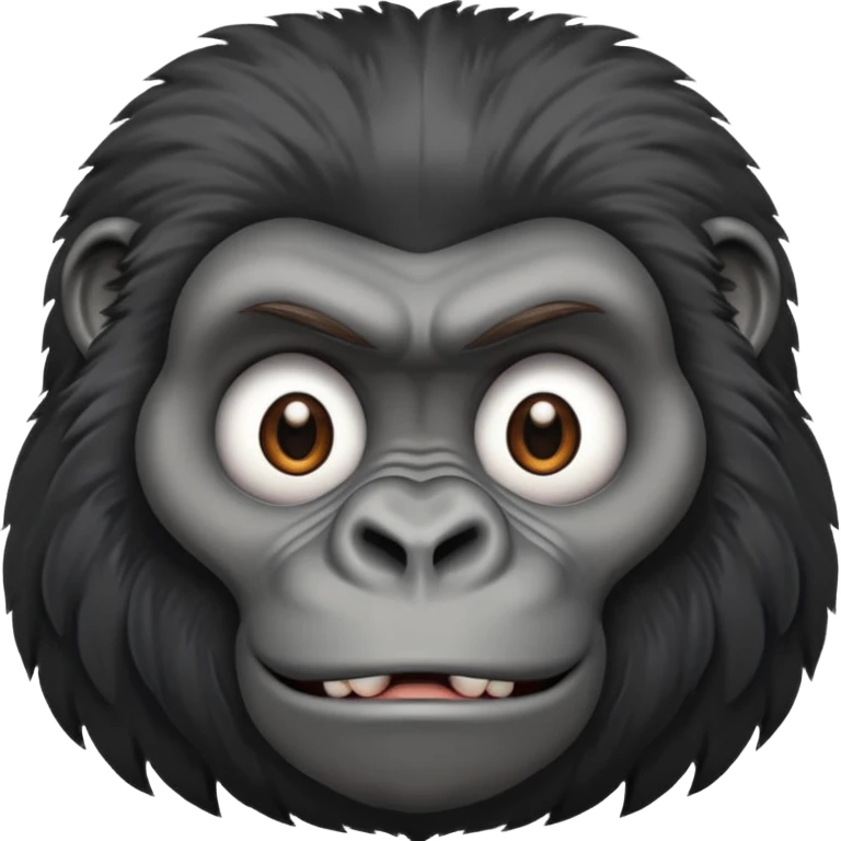 gorilla portrait emoji