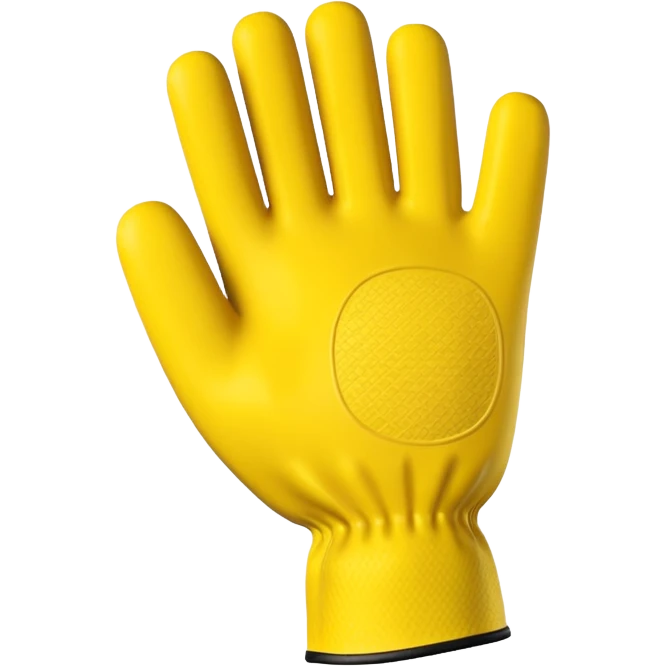 Hard Safety Gloves, bright rubber
 emoji