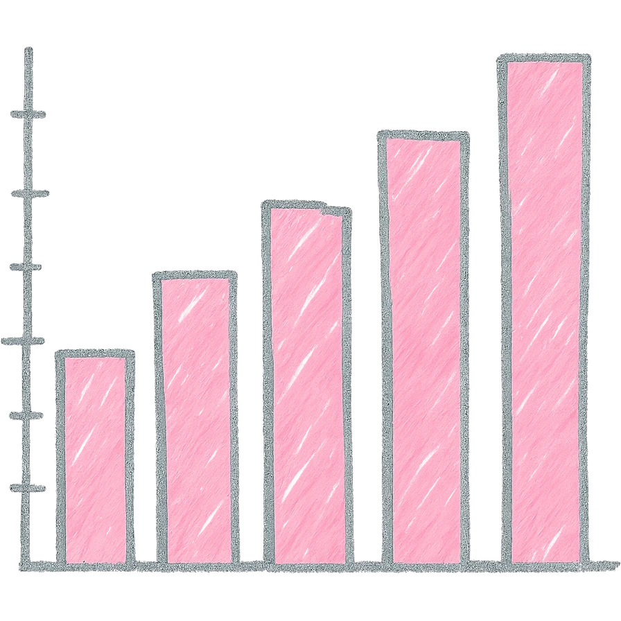 playful pink bar diagram emoji