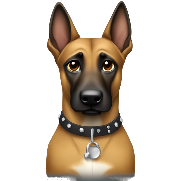 Malinois dog rockstar drum bass emoji