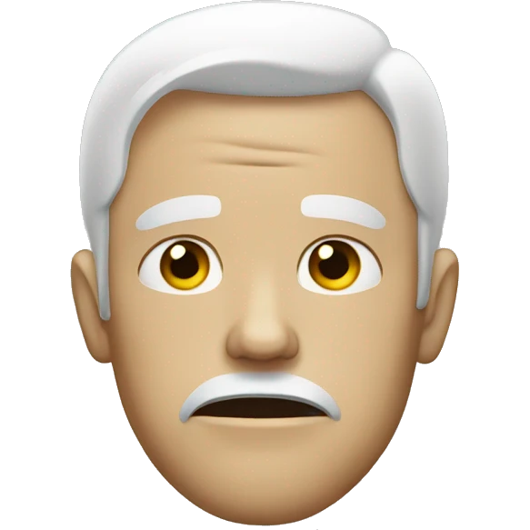 White man crying emoji