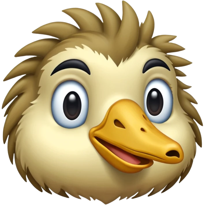 Une autruche la tête dans la terre  emoji