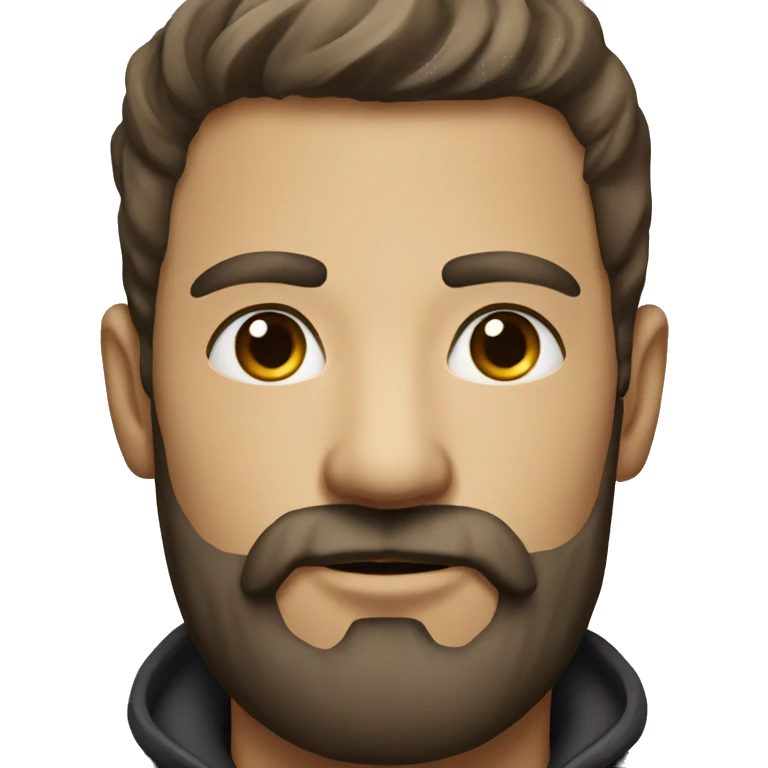 male portrait with beard emoji
