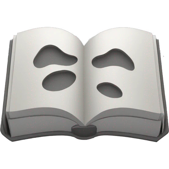 books 3D gray emoji
