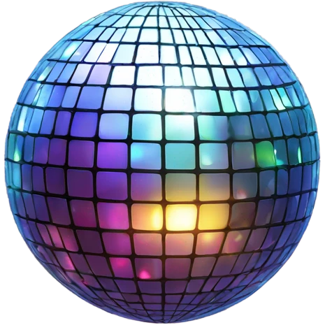 disco ball with shines all over emoji