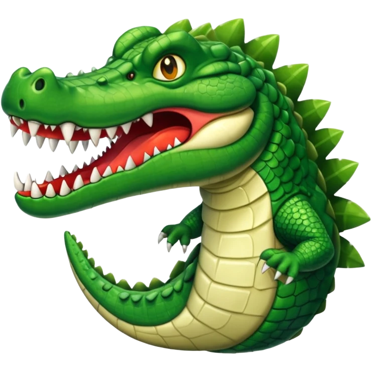 Crocodile avec corps de bombardier  emoji