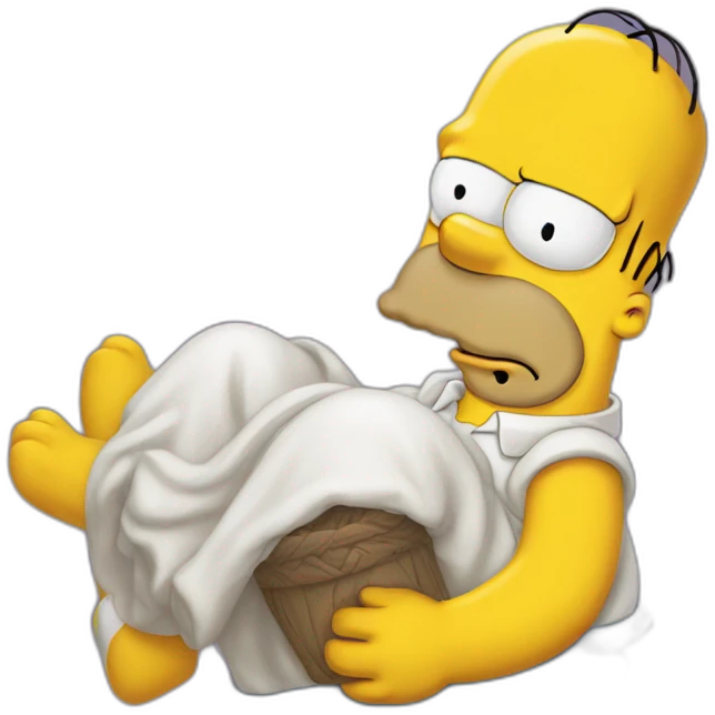 Homer simpson amoureux emoji