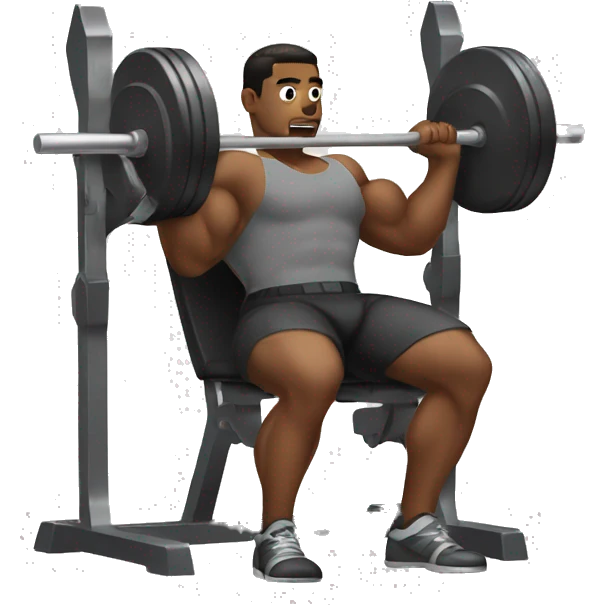 hero doing bench press emoji