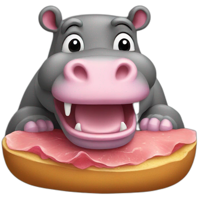 Hungry hippo emoji
